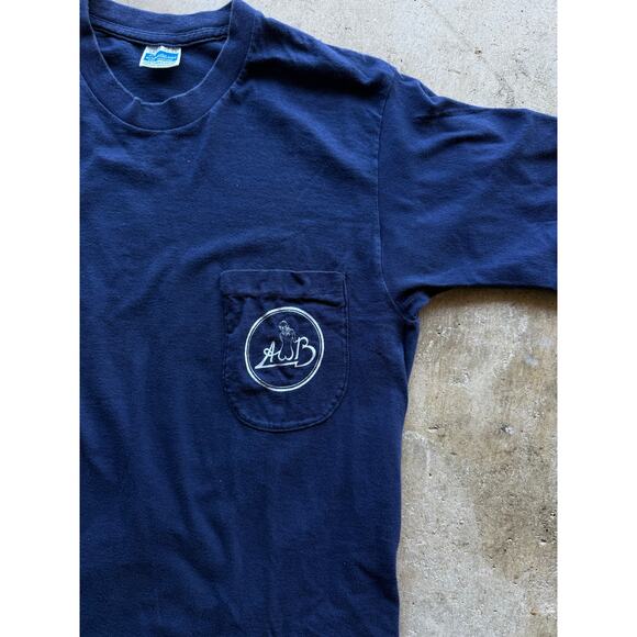 Vintage 1970s Average White Band R&B Soul Music Pocket Tee Size Medium - Picture 4 of 7